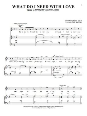 what do i need with love sheet music